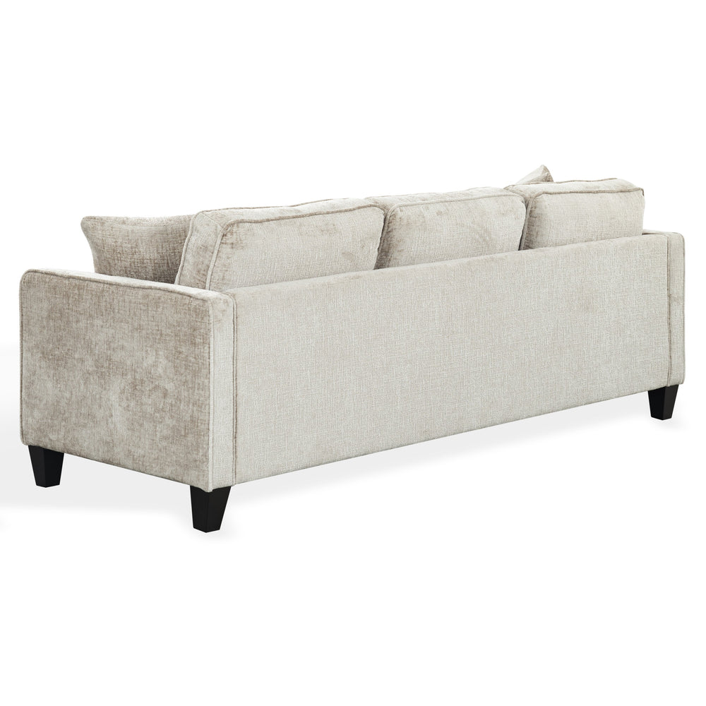 Taylyn Chenille 3-Seat Sofa With Tailored Silhouette, Deep Seating & Durable Solid Wood Frame