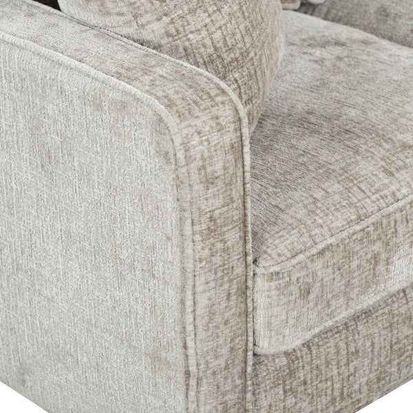 Taylyn Chenille 3-Seat Sofa With Tailored Silhouette, Deep Seating & Durable Solid Wood Frame