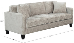 Taylyn Chenille 3-Seat Sofa With Tailored Silhouette, Deep Seating & Durable Solid Wood Frame