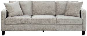 Taylyn Chenille 3-Seat Sofa With Tailored Silhouette, Deep Seating & Durable Solid Wood Frame