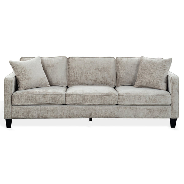 Taylyn Chenille 3-Seat Sofa With Tailored Silhouette, Deep Seating & Durable Solid Wood Frame