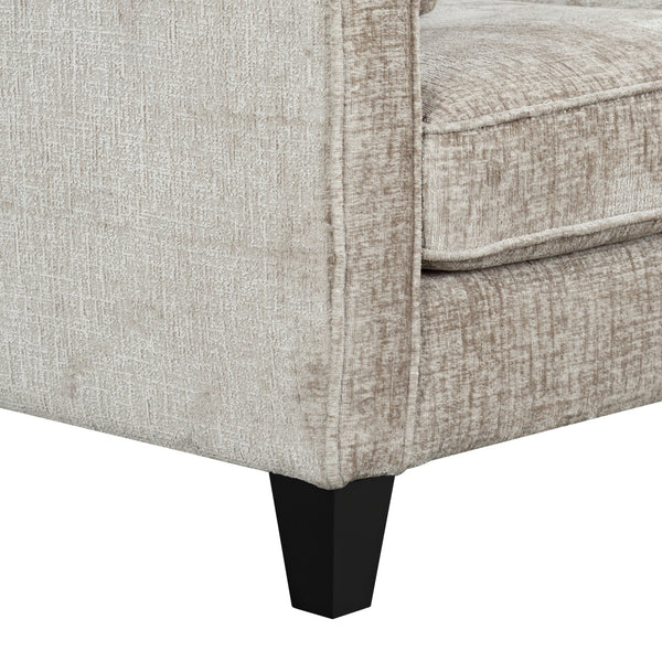 Taylyn Chenille 3-Seat Sofa With Tailored Silhouette, Deep Seating & Durable Solid Wood Frame
