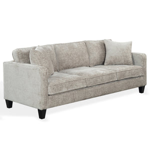 Taylyn Chenille 3-Seat Sofa With Tailored Silhouette, Deep Seating & Durable Solid Wood Frame