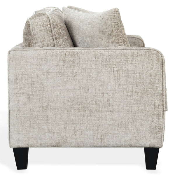Taylyn Chenille 3-Seat Sofa With Tailored Silhouette, Deep Seating & Durable Solid Wood Frame