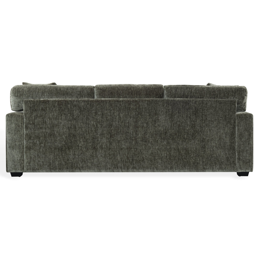 Vasquez Chenille Three-Seat Sofa With High-Resilience Foam Core, Textured Upholstery, Timeless Style