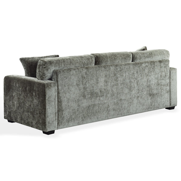 Vasquez Chenille Three-Seat Sofa With High-Resilience Foam Core, Textured Upholstery, Timeless Style