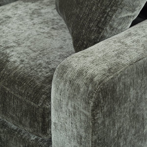 Vasquez Chenille Three-Seat Sofa With High-Resilience Foam Core, Textured Upholstery, Timeless Style