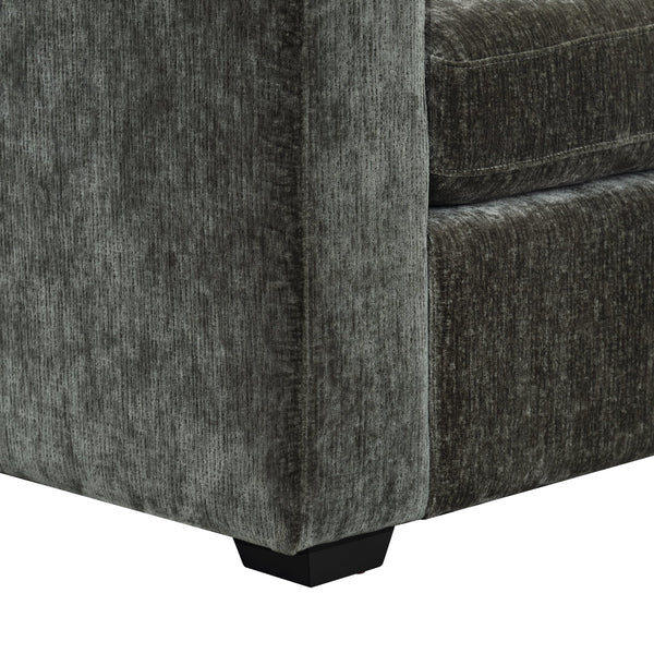 Vasquez Chenille Three-Seat Sofa With High-Resilience Foam Core, Textured Upholstery, Timeless Style