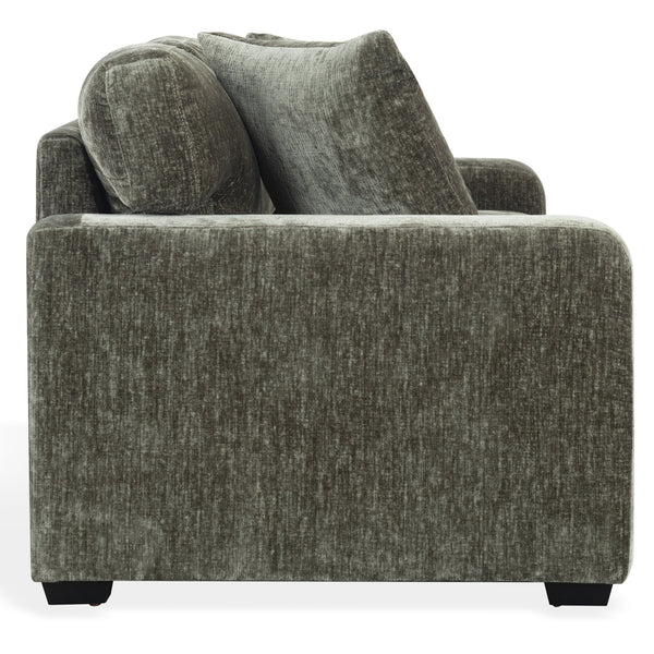 Vasquez Chenille Three-Seat Sofa With High-Resilience Foam Core, Textured Upholstery, Timeless Style