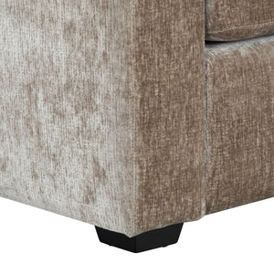 Vasquez Chenille Three-Seat Sofa With High-Resilience Foam Core, Textured Upholstery, Timeless Style