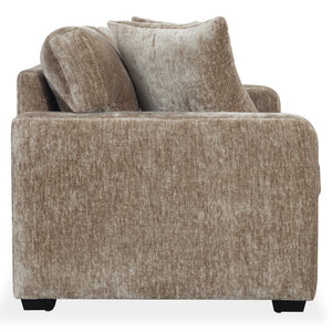 Vasquez Chenille Three-Seat Sofa With High-Resilience Foam Core, Textured Upholstery, Timeless Style