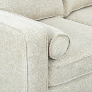 Robertson Chenille Three-Seat Sofa With Solid Wood Frame, Plush High-Density Cushions, Versatile Style