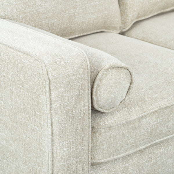 Robertson Chenille Three-Seat Sofa With Solid Wood Frame, Plush High-Density Cushions, Versatile Style