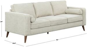 Robertson Chenille Three-Seat Sofa With Solid Wood Frame, Plush High-Density Cushions, Versatile Style