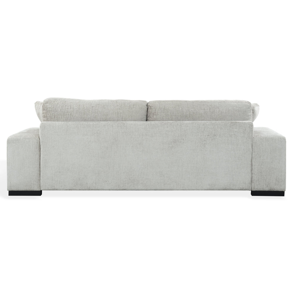 Oakleigh Chenille Sofa With Solid Wood Frame, High-Density Foam Cushions, Modern Neutral Appeal