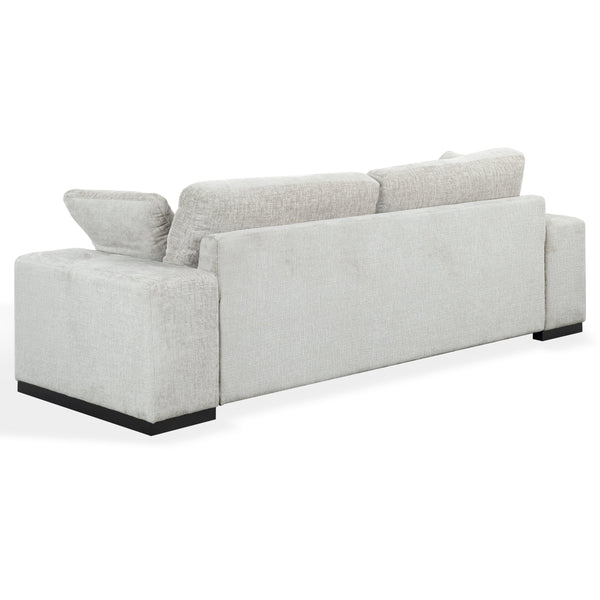 Oakleigh Chenille Sofa With Solid Wood Frame, High-Density Foam Cushions, Modern Neutral Appeal