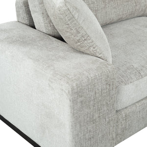 Oakleigh Chenille Sofa With Solid Wood Frame, High-Density Foam Cushions, Modern Neutral Appeal