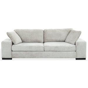 Oakleigh Chenille Sofa With Solid Wood Frame, High-Density Foam Cushions, Modern Neutral Appeal