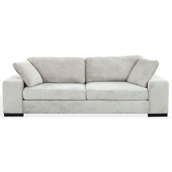 Oakleigh Chenille Sofa With Solid Wood Frame, High-Density Foam Cushions, Modern Neutral Appeal