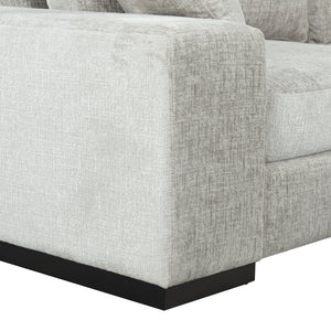 Oakleigh Chenille Sofa With Solid Wood Frame, High-Density Foam Cushions, Modern Neutral Appeal