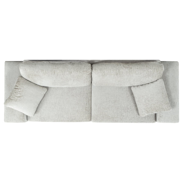 Oakleigh Chenille Sofa With Solid Wood Frame, High-Density Foam Cushions, Modern Neutral Appeal