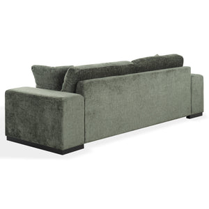 Oakleigh Chenille Sofa With Solid Wood Frame, High-Density Foam Cushions, Modern Neutral Appeal