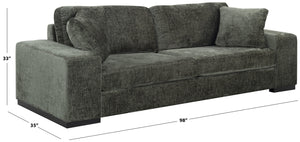 Oakleigh Chenille Sofa With Solid Wood Frame, High-Density Foam Cushions, Modern Neutral Appeal