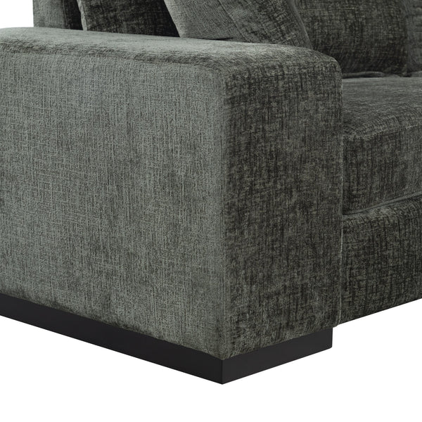 Oakleigh Chenille Sofa With Solid Wood Frame, High-Density Foam Cushions, Modern Neutral Appeal