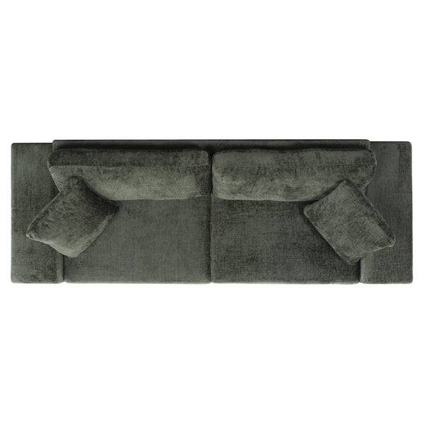 Oakleigh Chenille Sofa With Solid Wood Frame, High-Density Foam Cushions, Modern Neutral Appeal