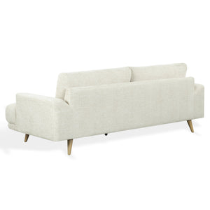 Nikolai Chenille Sofa With Solid Wood Frame, Plush High-Density Foam Cushions, Modern Elegance