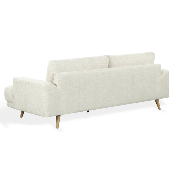 Nikolai Chenille Sofa With Solid Wood Frame, Plush High-Density Foam Cushions, Modern Elegance