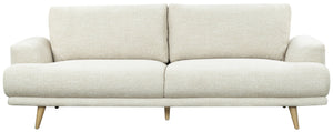 Nikolai Chenille Sofa With Solid Wood Frame, Plush High-Density Foam Cushions, Modern Elegance