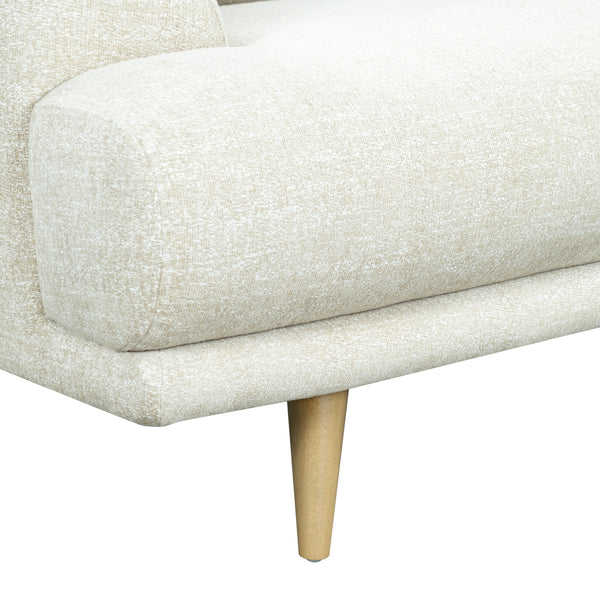 Nikolai Chenille Sofa With Solid Wood Frame, Plush High-Density Foam Cushions, Modern Elegance