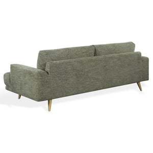 Nikolai Chenille Sofa With Solid Wood Frame, Plush High-Density Foam Cushions, Modern Elegance