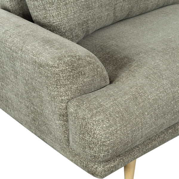 Nikolai Chenille Sofa With Solid Wood Frame, Plush High-Density Foam Cushions, Modern Elegance