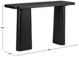 Safavieh Martinelli Wood Console Table Black SFV6400A-2BX