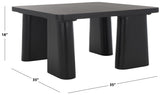 Safavieh Martinelli Wood Coffee Table Black SFV6401A-2BX