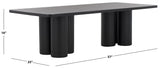 Safavieh Kathalina Rectangle Wood Coffee Table Black SFV6402A-2BX