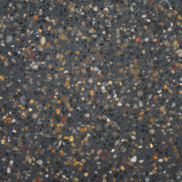 Safavieh Kathalina Round Terrazzo Top Coffee Table Black SFV6403A-2BX