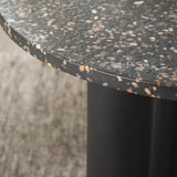 Safavieh Kathalina Round Terrazzo Top Accent Table Black SFV6404A-2BX