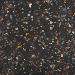 Safavieh Kathalina Round Terrazzo Top Accent Table Black SFV6404A-2BX