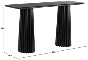 Safavieh Penelope Wood Console Table Black SFV6408A-2BX