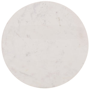 Safavieh Soniaclara Marble Top Round Accent Table - Elegant Walnut And White Design For Stylish Spaces Walnut ,White Wood ,Marble Sfv6409a-2bx