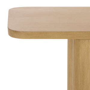 Safavieh Kathalina Rectangle Wood Console Table - Elegant Natural Finish For Versatile Home Décor Solutions Natural Wood Sfv6410a-2bx