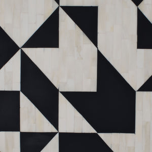 Safavieh Kimori 3-shelf Bar Cabinet - Chic Black & White Design With Stunning Bone Inlay & Gold Accents Black ,White Metal ,Wood ,Buffalo Bone Sfv6611a