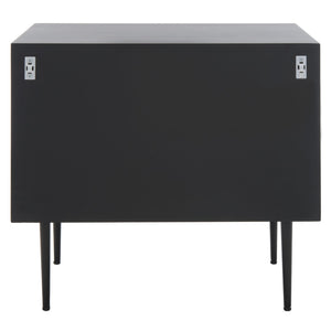 Safavieh KIMORI 2-Drawer Nightstand – Luxurious Bone Inlay & Gold Accents for Modern Glamorous Bedrooms SFV6612A