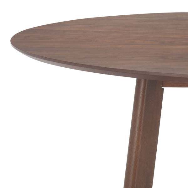 Safavieh Jessbrina Round Wood Dining Table - Elegant Walnut Finish For Cozy Gatherings & Stylish Dining Decor Walnut 100% Wood Sfv6701a
