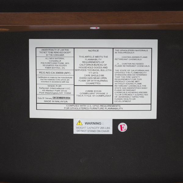 Safavieh Hildabryna Elegant Wood Curved Back Dining Chair For Chic Comfort And Modern Dining Style Upgrade Walnut ,Light Grey 55% Wood,15% Fabric,30% Foam Sfv6702b-set2