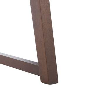 Safavieh Hildabryna Elegant Wood Curved Back Dining Chair For Chic Comfort And Modern Dining Style Upgrade Walnut ,Light Grey 55% Wood,15% Fabric,30% Foam Sfv6702b-set2