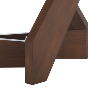 Safavieh Hildabryna Round Wood Dining Table - Elegant Walnut Finish For Modern & Traditional Spaces Walnut Wood Sfv6703a-2bx